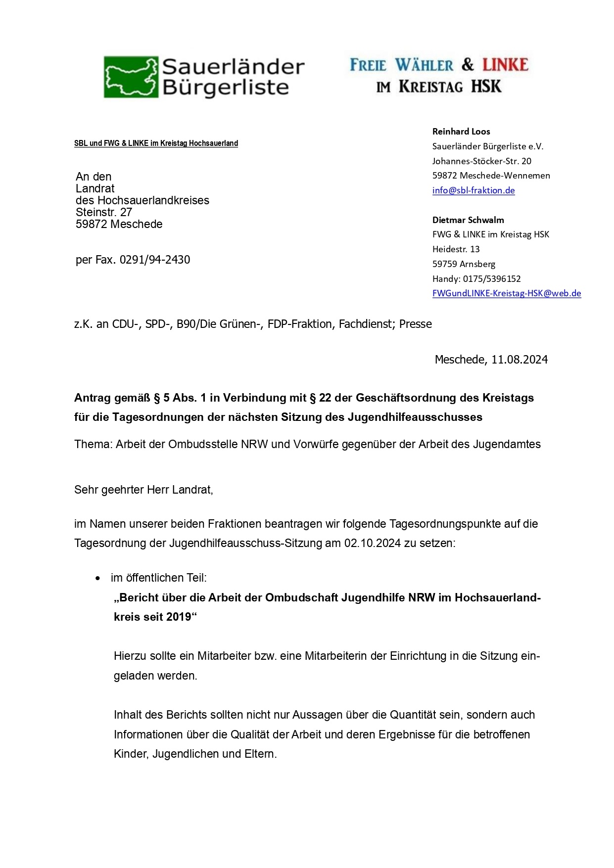 Antrag Jugendhilfeausschusssitzung 02.10.2024 Ombudsstelle und Vorwürfe page 0001